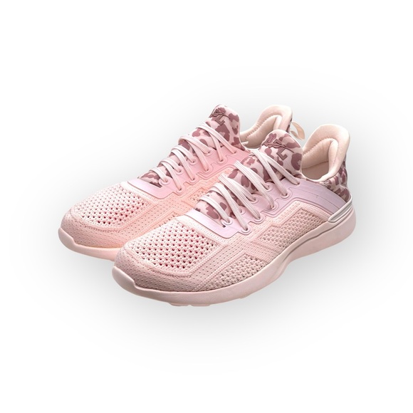 new APL 𖤐TechLoom Tracer Knit Running Shoes Sneakers 𖤐 Pink Leopard 𖤐 8.5M 𖤐 - Picture 7 of 16